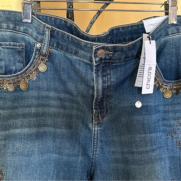 Chico’s Embellished Jeans - Picture 5 of 16